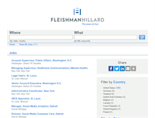 Tablet Screenshot of fleishmanhillard.jobs